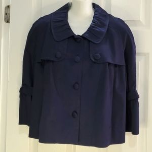 NWT INVESTMENTS NAVY LINED BUTTON DOWN JACKET/BLAZER SZ 18